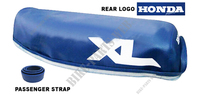 Seat cover blue for Honda XL125R, XL200R with strap